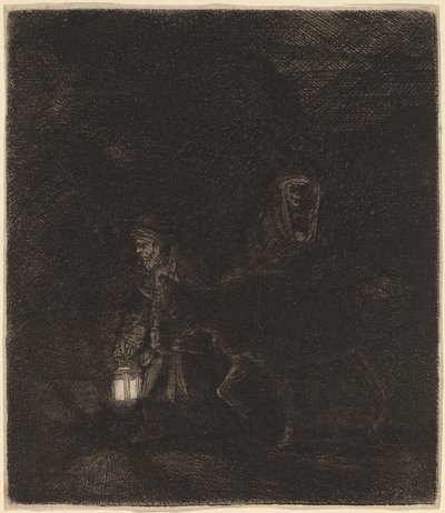 La Fuite en Égypte - Rembrandt van Rijn
