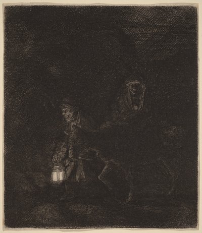La fuite en Égypte - Rembrandt van Rijn