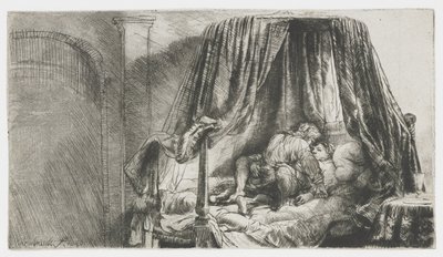 Le lit français - Rembrandt van Rijn