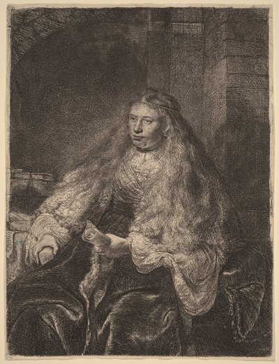 La grande mariée juive - Rembrandt van Rijn