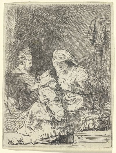 La Sainte Famille - Rembrandt van Rijn