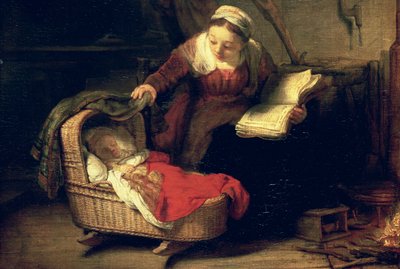 La Sainte Famille, vers 1645 (détail) - Rembrandt van Rijn