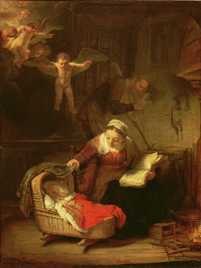 La Sainte Famille, c.1645 - Rembrandt van Rijn