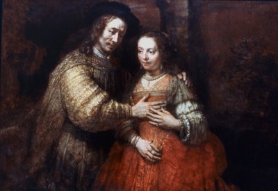 La Fiancée juive, Le Couple amoureux, 1667 - Rembrandt van Rijn