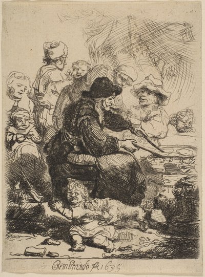 La Femme aux crêpes, 1635 - Rembrandt van Rijn