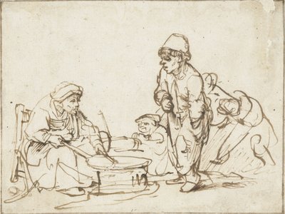 La Femme aux crêpes - Rembrandt van Rijn