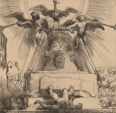 Le Phénix ou la statue renversée, 1658 - Rembrandt van Rijn