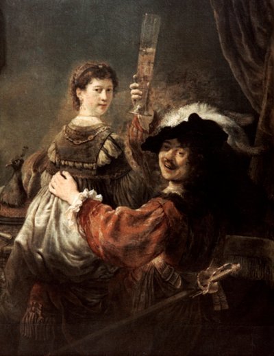 Le Fils prodigue dans la taverne Rembrandt et Saskia, vers 1635 - Rembrandt van Rijn