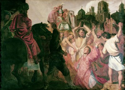 La lapidation de Saint Étienne, 1625 - Rembrandt van Rijn