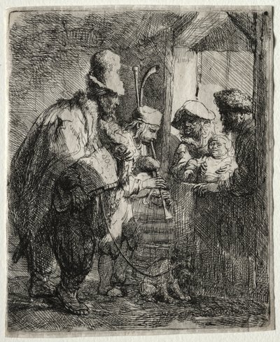 Les musiciens ambulants, vers 1635 - Rembrandt van Rijn
