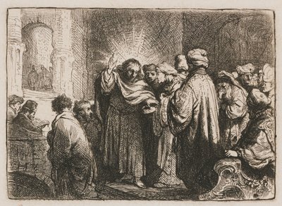 Le paiement du tribut - Rembrandt van Rijn