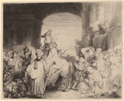 Le triomphe de Mardochée - Rembrandt van Rijn