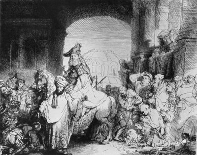 Le triomphe de Mardochée, vers 1640 - Rembrandt van Rijn