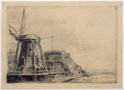 Le Moulin à Vent - Rembrandt van Rijn
