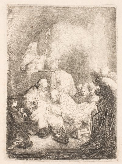 La circoncision : petite assiette - Rembrandt van Rijn