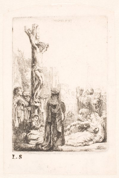 La Crucifixion: Petite Planche - Rembrandt van Rijn