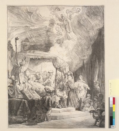 La mort de la Vierge - Rembrandt van Rijn