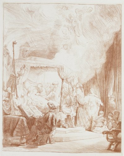 La mort de la Vierge - Rembrandt van Rijn