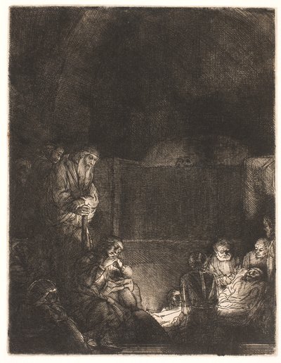 La mise au tombeau - Rembrandt van Rijn