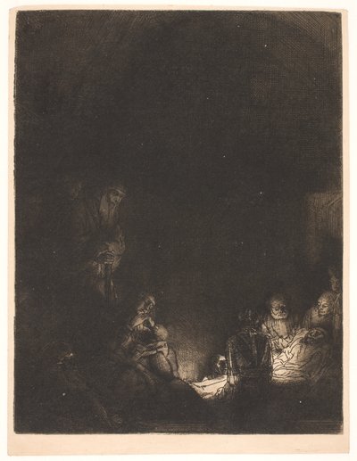 La mise au tombeau - Rembrandt van Rijn