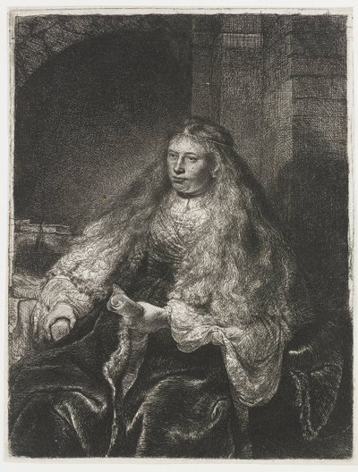 La grande mariée juive - Rembrandt van Rijn