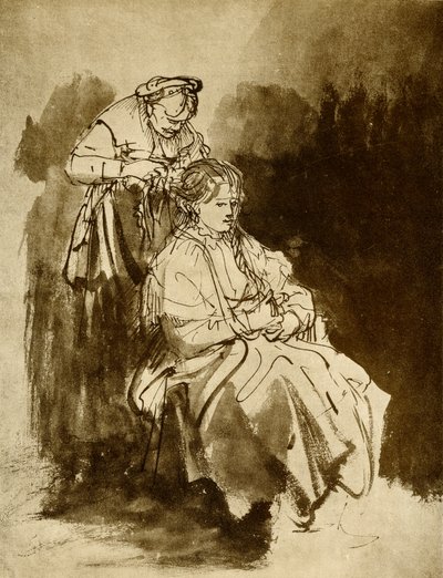 La toilette - Rembrandt van Rijn