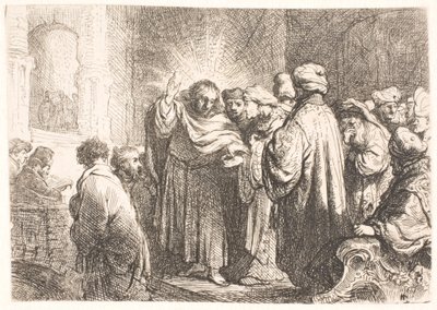 Le paiement du tribut - Rembrandt van Rijn