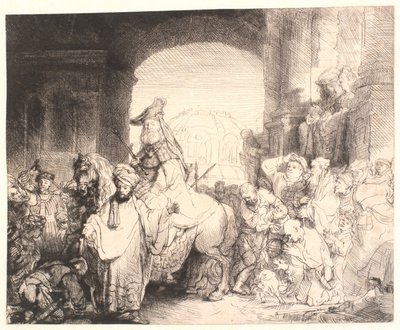 Le triomphe de Mardochée - Rembrandt van Rijn
