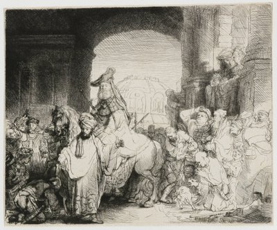 Le triomphe de Mardochée - Rembrandt van Rijn
