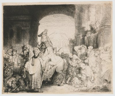 Le triomphe de Mardochée - Rembrandt van Rijn
