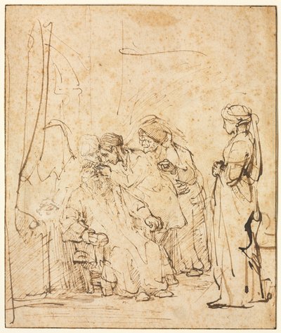 Tobie guérissant la cécité de son père, vers 1640-45 - Rembrandt van Rijn