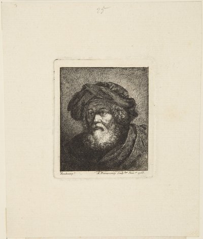 Vieillard en toque - Rembrandt van Rijn