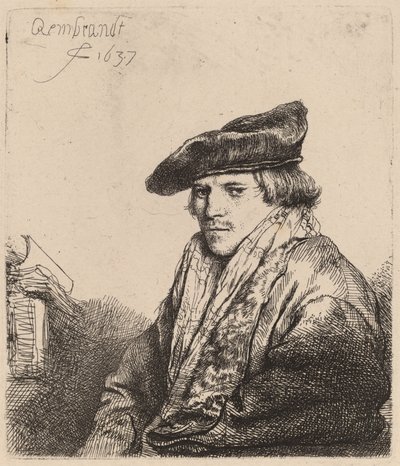 Jeune Homme avec un Bonnet de Velours (Ferdinand Bol ?) - Rembrandt van Rijn