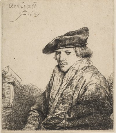 Jeune homme avec un bonnet de velours Ferdinand Bol, 1637 - Rembrandt van Rijn