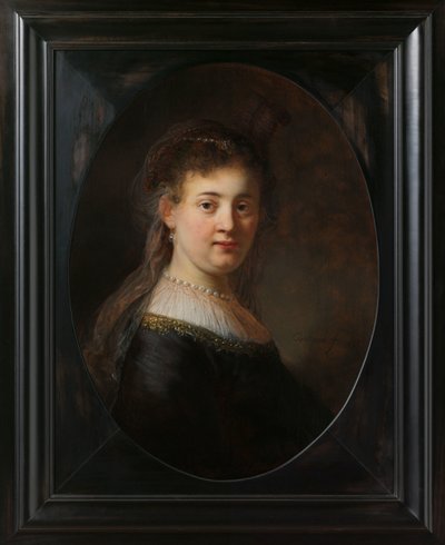 Jeune femme en costume fantastique - Rembrandt van Rijn