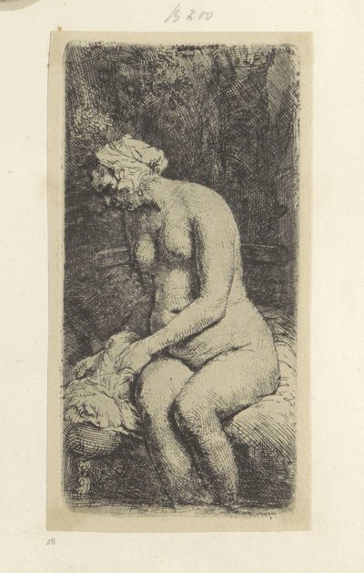 Femme nue assise - Rembrandt van Rijn