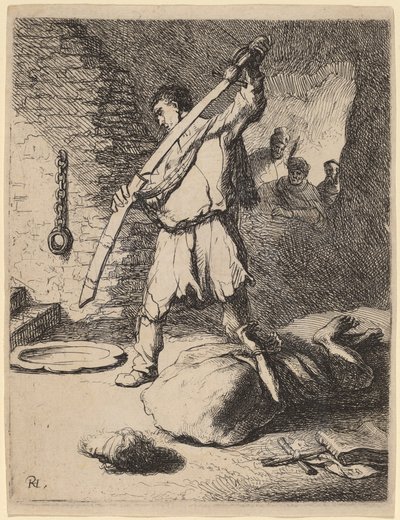 Décapitation de Jean-Baptiste - Rembrandt van Rijn and Studio of Rembrandt