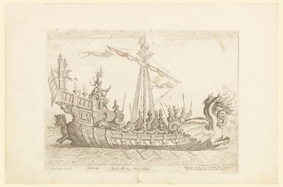 Hercole barca del Sig. Nicolo Cimenes, des Vaisseaux des Argonautes pour la célébration du mariage de Cosimo de