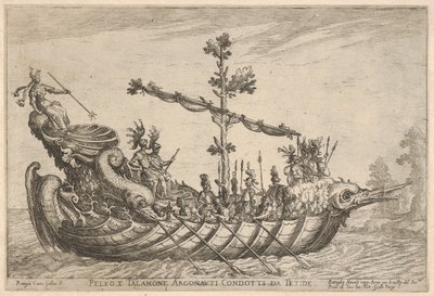 Pélée et Talamon, de la série Vaisseaux des Argonautes, pour la célébration de mariage..., 1608 - Remigio Cantagallina