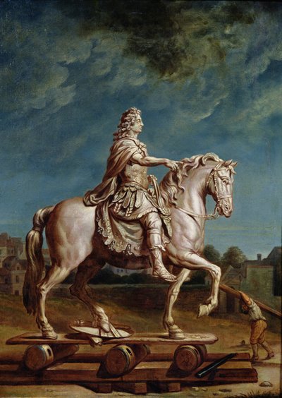 Transport de la statue équestre de Louis XIV depuis l