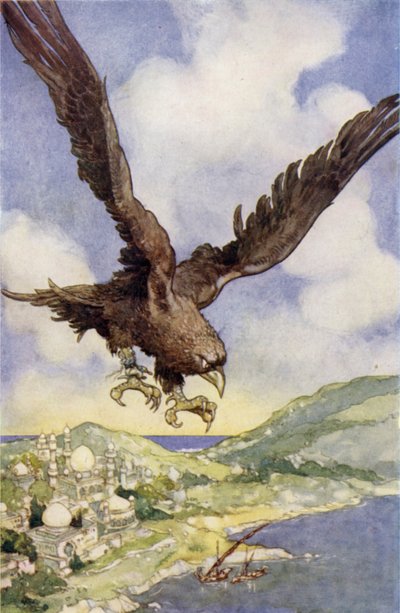 Un oiseau géant appelé Roc - René Bull