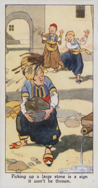 Proverbe oriental : Ramasser une grosse pierre est un signe qu