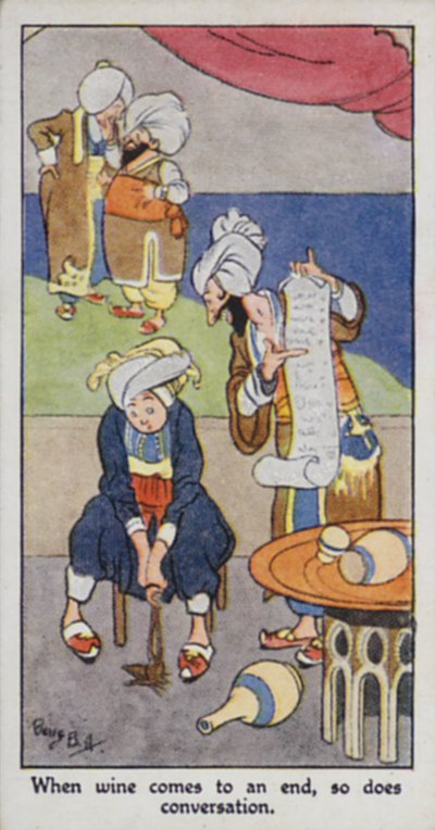 Proverbe oriental : Quand le vin s