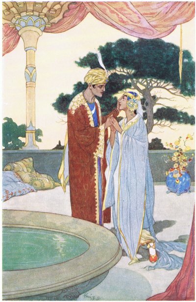 Noureddin et la belle esclave, années 1930 - René Bull