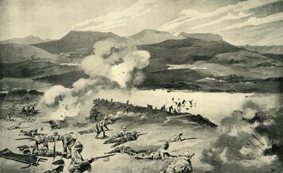 La Bataille de Colenso - Les Fusiliers de Dublin tentent de traverser la Tugela, 1900 - René Bull
