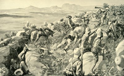 Le soulagement de Ladysmith - La dernière ruée à Hlangwane Hill, 1900 - René Bull