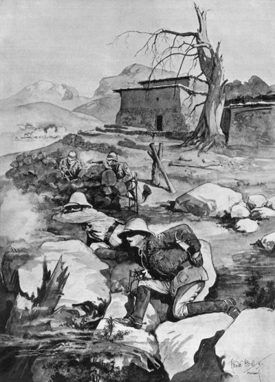 Correspondants de guerre en danger face aux Afridis - René Bull