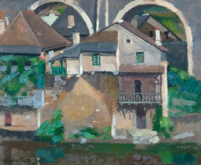 Maisons sur la Vézère à Uzerche - René Fontayne