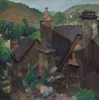 Vieille cheminée à Estaing, Aveyron - René Fontayne