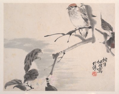 Animaux, fleurs et oiseaux, 19e siècle - Ren Yi